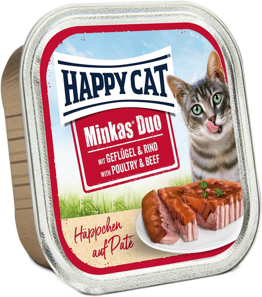 Happy Cat Minkas Duo Poultry and Beef-100G