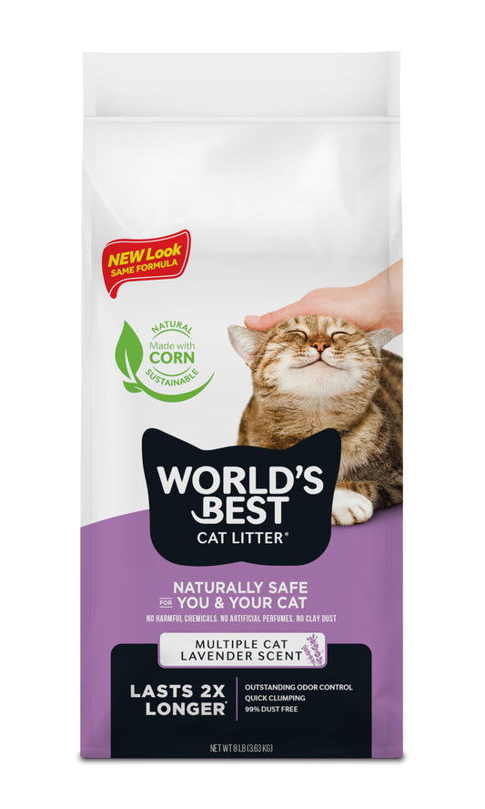 World's Best Cat Litter Scented Multi Cat Clumping 8Lb-3.63kg