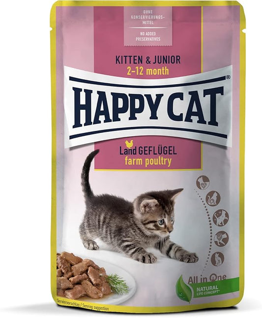 Happy Cat MIS Culinary Kitten & Junior Farm-85G