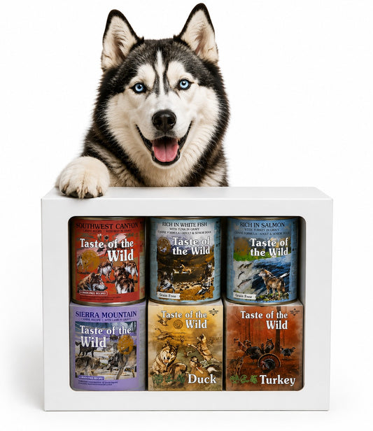 Best Pick Taste of the Wild Grain-Free Wet Dog Food Variety Pack | Real Meat Recipes for Adult Dogs | 6 Flavors
