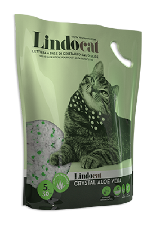 Lindocat Crystal Aloe Vera Scent Silicagel Cat Litter - 5L