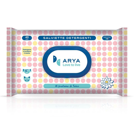 Arya Wet Wipes Talc (30 x 20 cm)