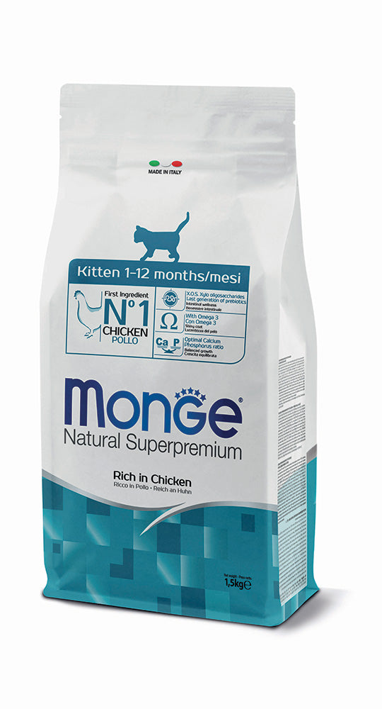 Monge Kitten with Chicken Dry Cat Food - 1.5Kg