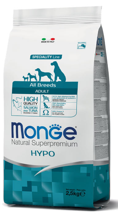 Monge All Breed Adult Hypo Salmon & Tuna - 2.5Kg