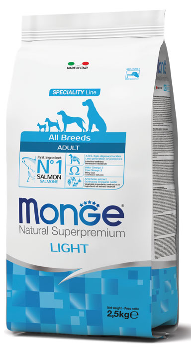 Monge All Breed Adult Light Salmon & Rice - 2.5Kg