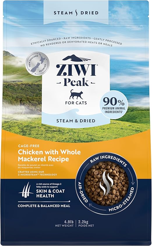Ziwi Peak Steam & Dried Chicken Recipe Cat Food - 2.2kg