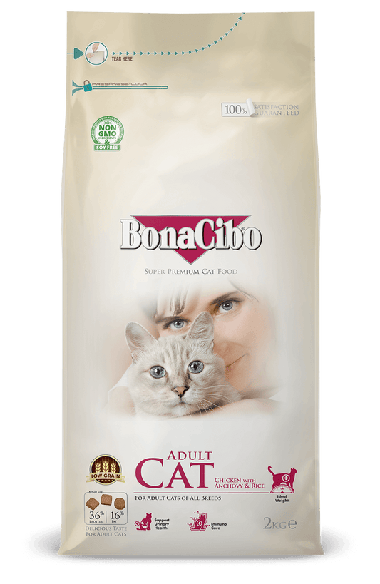 Bonacibo Adult Cat Chicken with Anchovy & Rice