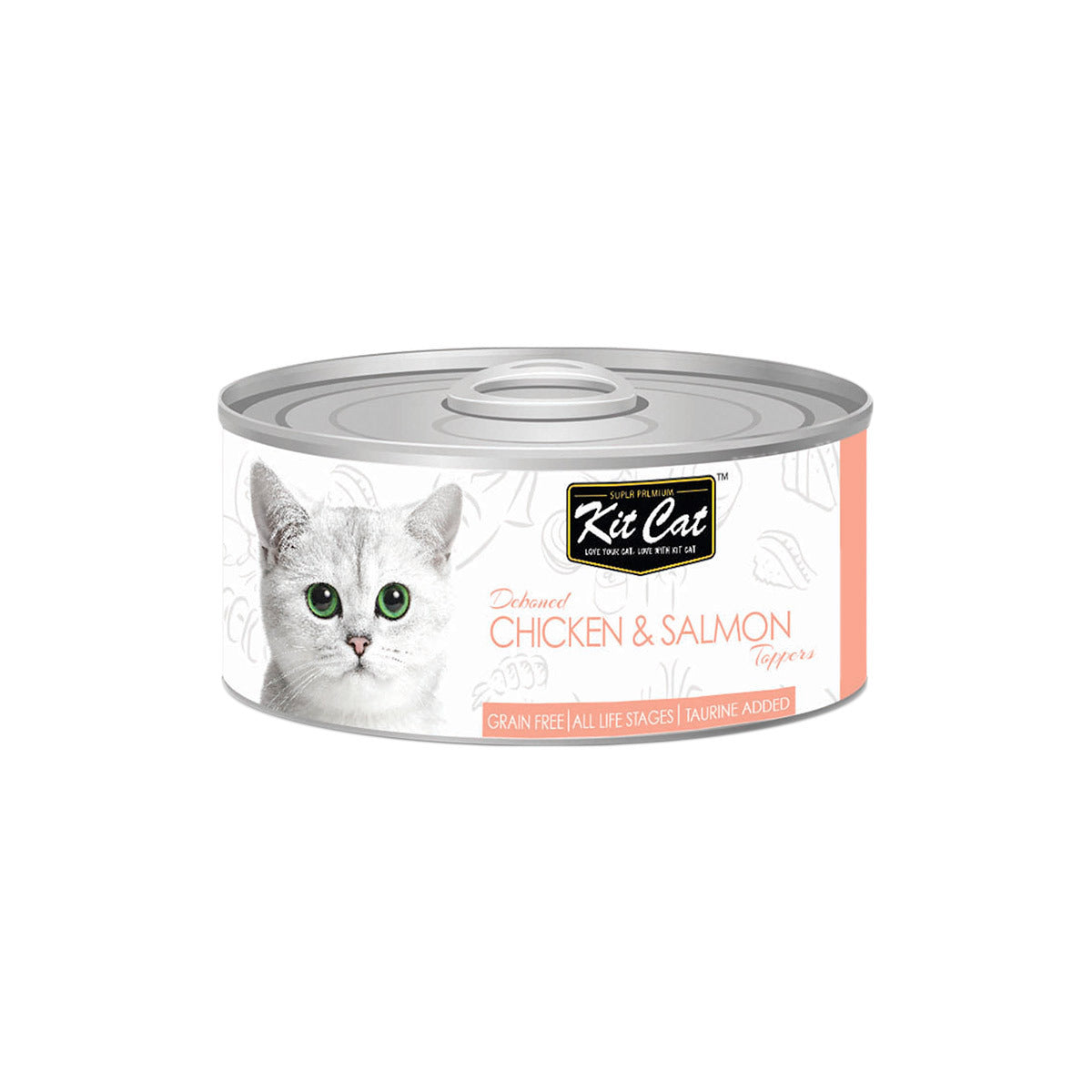 Kit Cat Grain Free Chicken & Salmon Topper Wet Cat Food