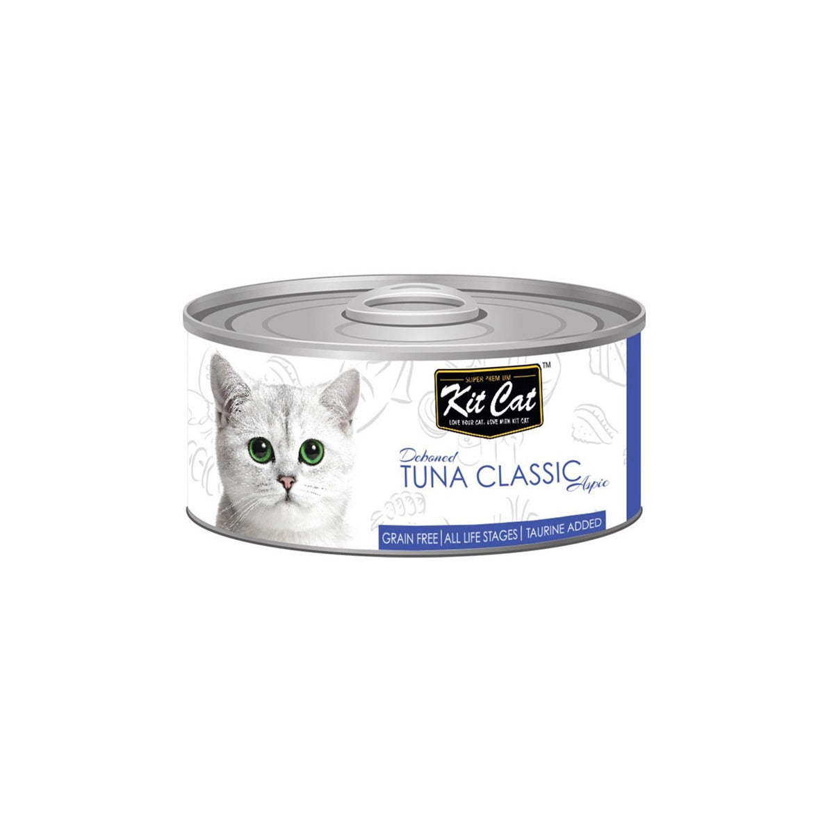 Kit Cat Grain Free Tuna Classic Topper Wet Cat Food