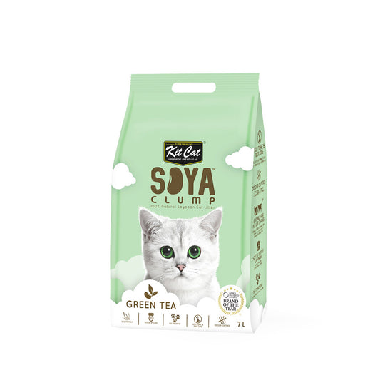 Kit Cat SoyaClump Soybean Cat Litter - GREEN TEA/7L