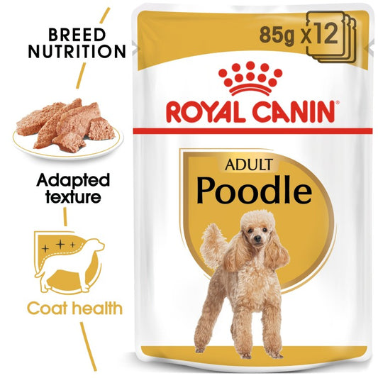 Royal Canin Breed Health Nutrition Poodle Adult (WET Dog FOOD - Pouches) - 85G