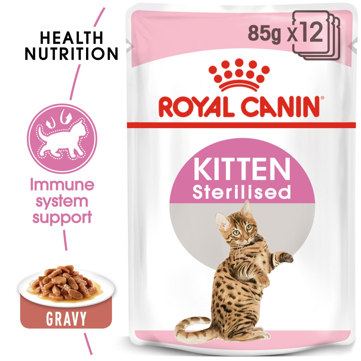 Royal Canin Feline Health Nutrition Kitten Sterilised Jelly (WET FOOD - Pouches)