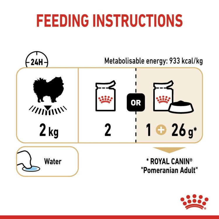 Royal Canin Pomeranian Adult Dog Food for Adult Purebred Dogs