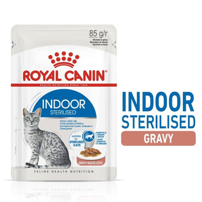 Royal Canin Indoor Sterilised in Gravy Wet Cat Food