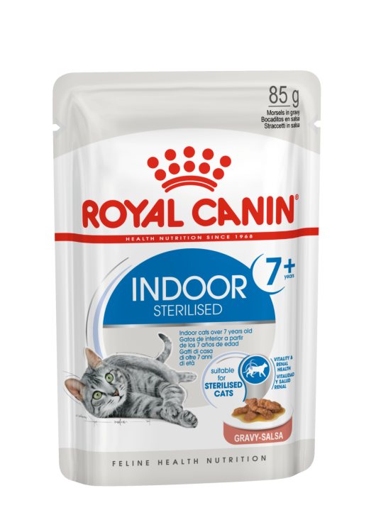 Royal Canin Indoor Sterilised 7+ in Gravy Cat Wet Food