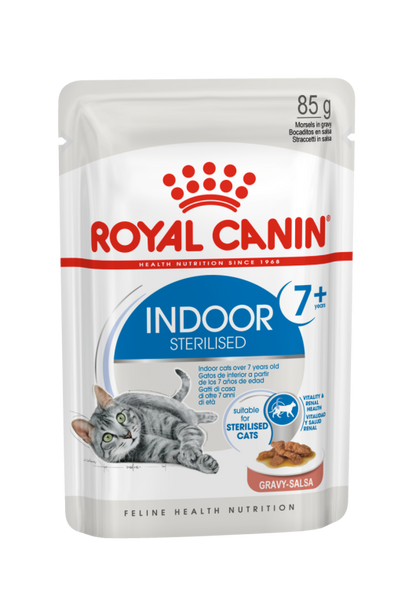 Royal Canin Indoor Sterilised 7+ in Gravy Cat Wet Food