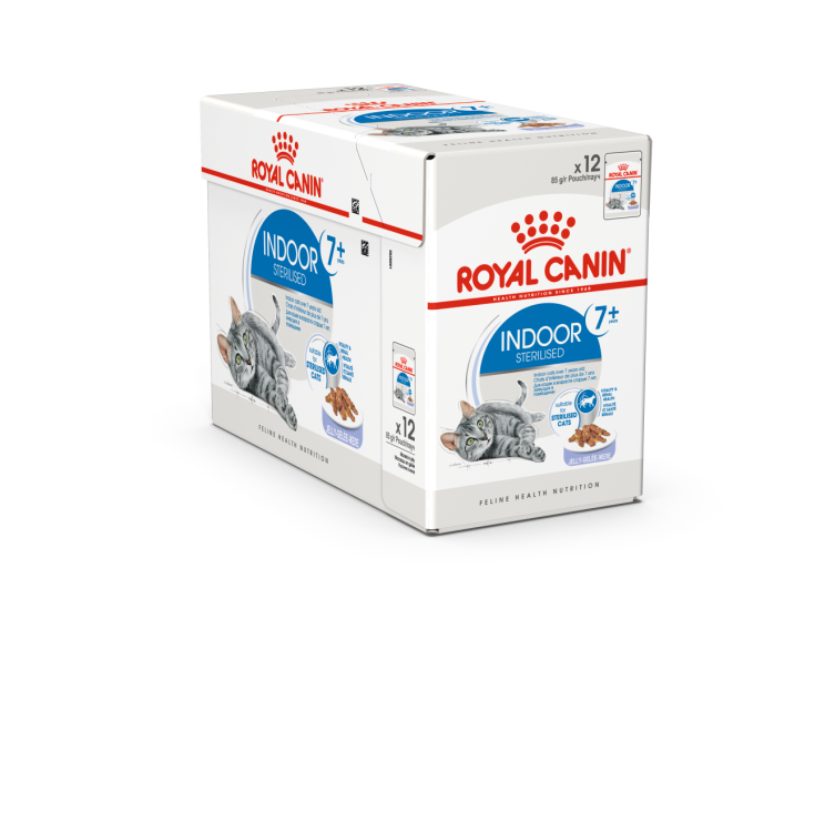 Royal Canin Indoor Sterilised 7+ in Jelly Cat Wet Food