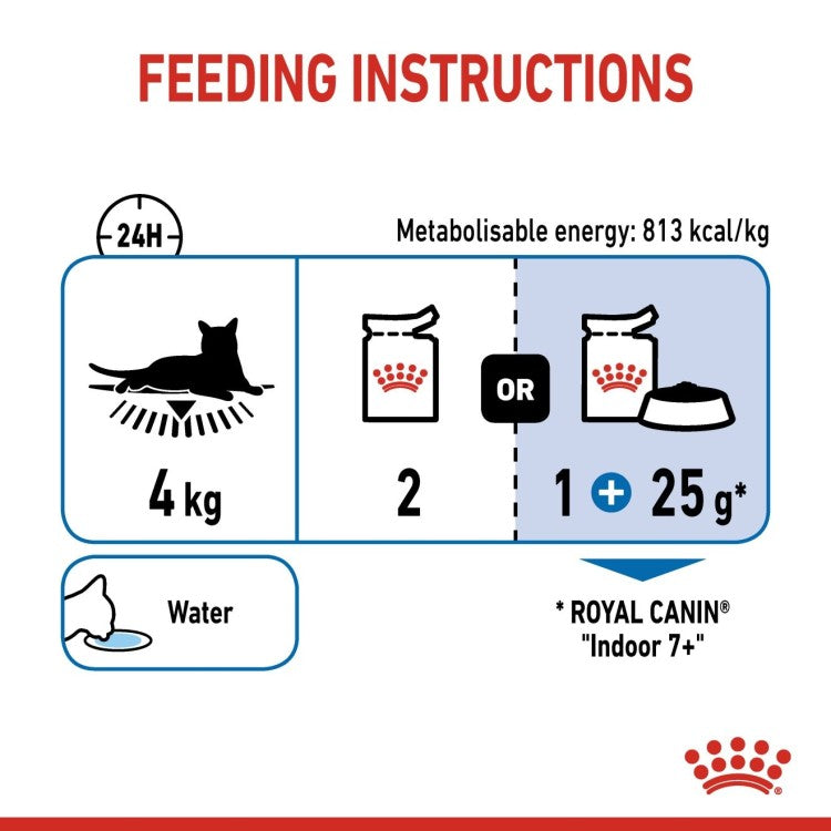 Royal Canin Indoor Sterilised 7+ in Jelly Cat Wet Food