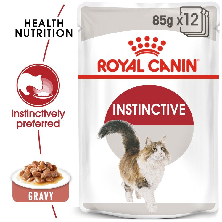 Royal Canin Feline Health Nutrition Instinctive Adult Cats Gravy  Wet Food- 85G