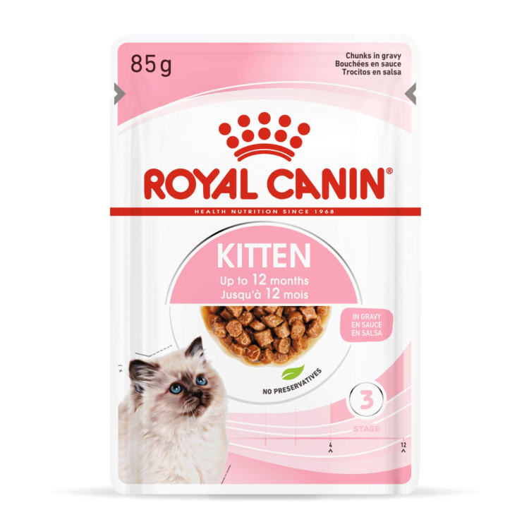 Royal Canin Feline Health Nutrition Kitten Gravy (WET FOOD - Pouches)