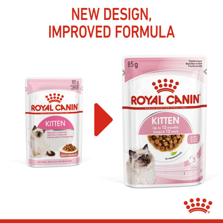 Royal Canin Feline Health Nutrition Kitten Gravy (WET FOOD - Pouches)