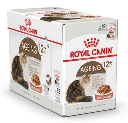 Feline Health Nutrition Ageing +12 Gravy Wet Cat Food