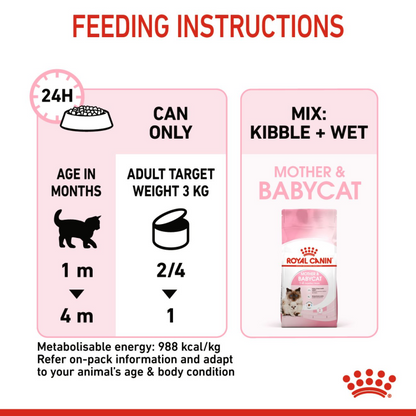 Royal Canin Mother & Babycat Mousse Cat Food Wet - 195G