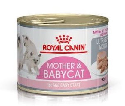 Royal Canin Mother & Babycat Mousse Cat Food Wet - 195G