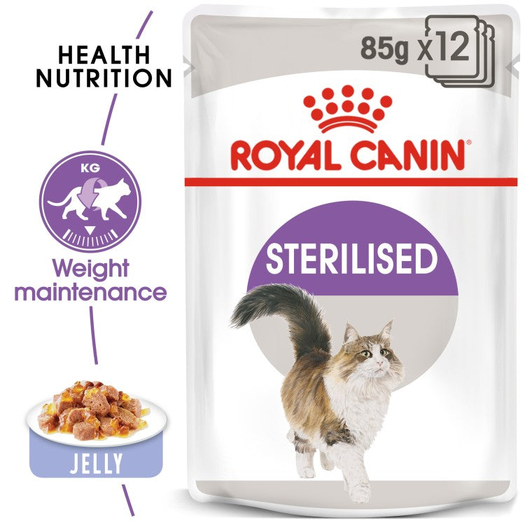 Feline Health Nutrition Sterilised Jelly wet food