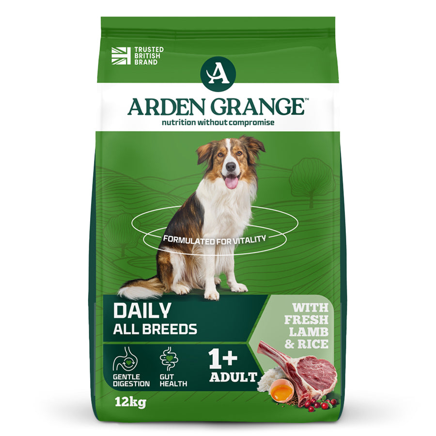 Arden Grange Adult Fresh Lame & Rice Dry Dog Food (12kg-NA)