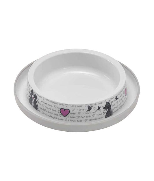 Flamingo Cats in Love Cat Bowl