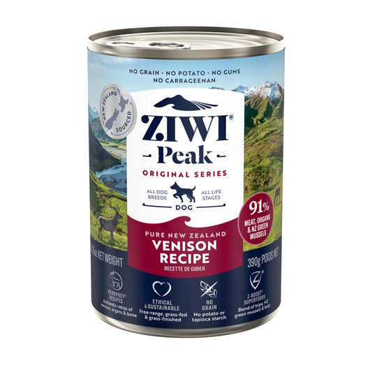 ZiwiPeak Venison Recipe Canned Dog Food (390G)