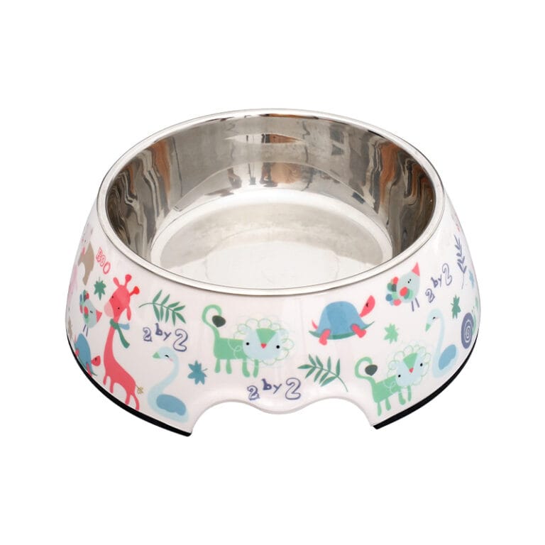 Cozy Paws Single Melamine Bowl White Scoopy - 14X17.5X6cm