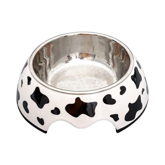 Cozy Paws Single Melamine Bowl White Dalmation -14X17.5X6cm