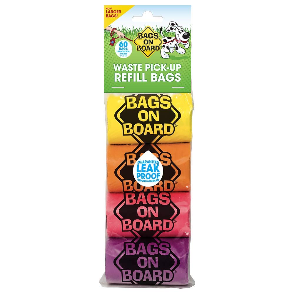 Bags on Board Rainbow Roll Refill Bags - 60 bags (4×15)