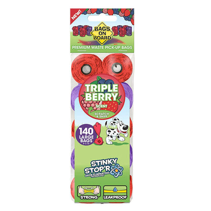 Bags On Board Refill Bags- Triple Berry Rolls-140 Bags