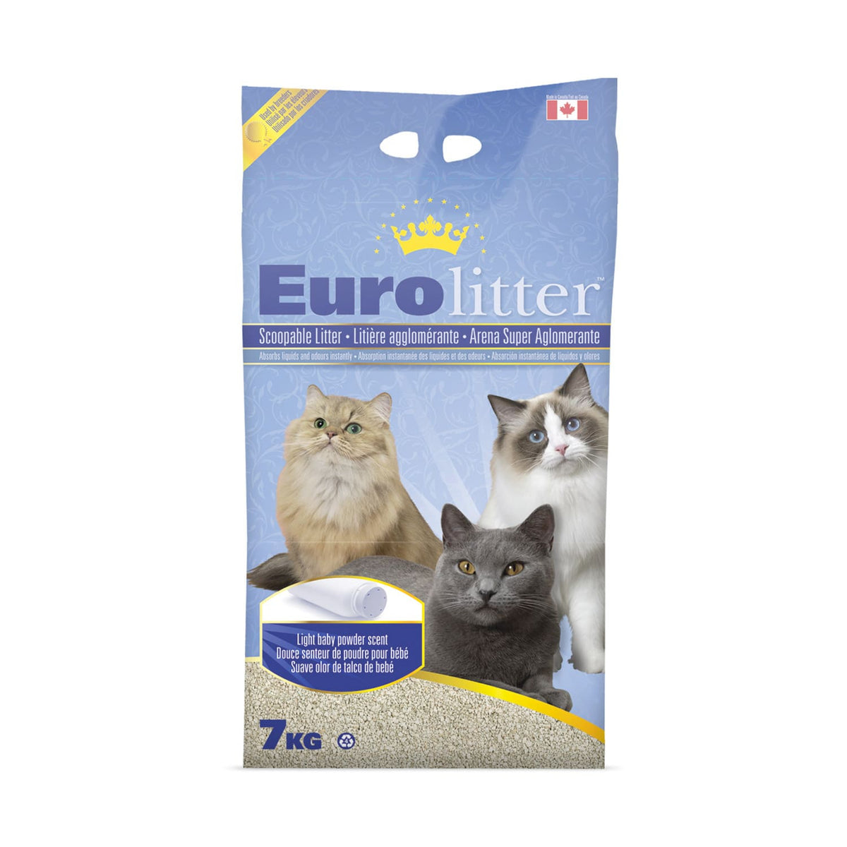 Euroiltter 7kg Baby Powder Scent