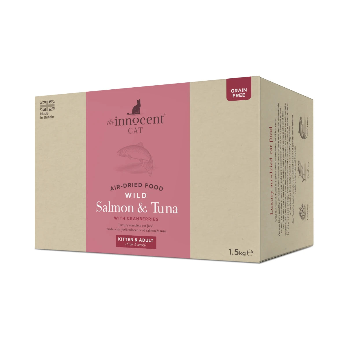 The Innocent Cat Salmon And Tuna Dry Cat Food (1.5kg)