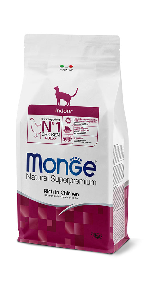 Monge Indoor Rich in Chicken Dry Cat Food - 1.5Kg