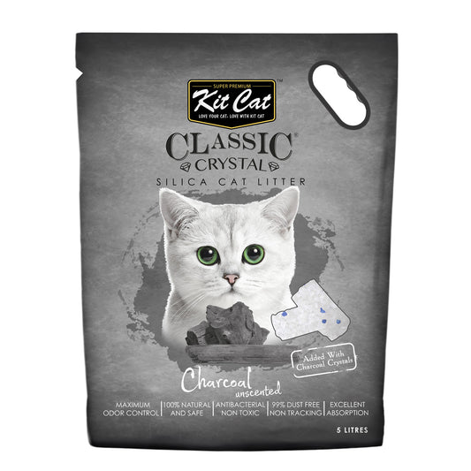 Kit Cat Classic Crystal Charcol Cat Litter -5L