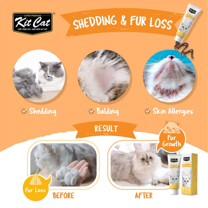 Kit Cat Daily Supplement Gel For Cats & Kittens – Skin & Coat (120g)