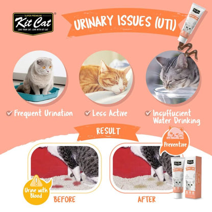 Kit Cat Daily Supplement Gel For Cats & Kittens – Urinary Care (120g)