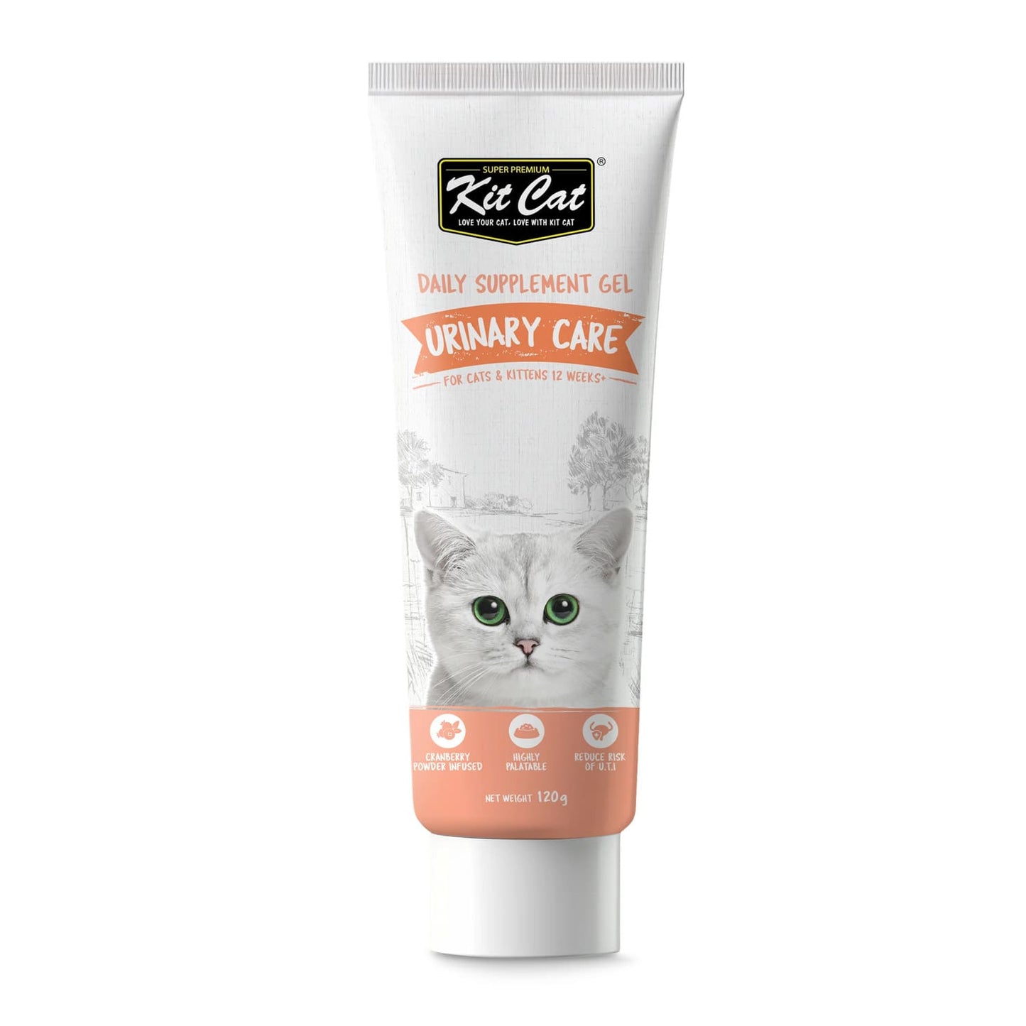 Kit Cat Daily Supplement Gel For Cats & Kittens – Urinary Care (120g)