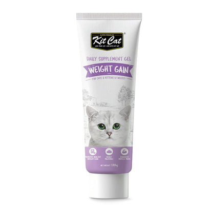 Kit Cat Daily Supplement Gel For Cats & Kittens – Weight Gain (120g)