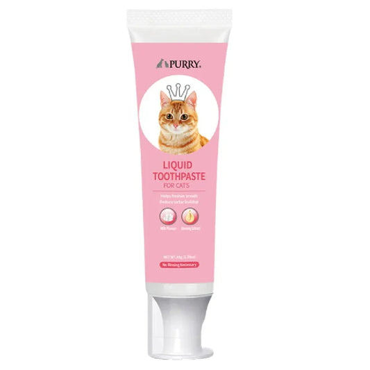 Purry Cat Liquid Toothpaste-Milk Flavour-45g