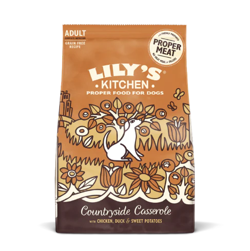 Lily's Kitchen Countryside Casserole with Chicken, Duck & Sweet Potatoes Adult Dry Dog Food