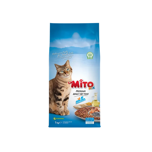 La Mito Mix Premium Adult Dry Cat Food With Chicken and Fish-1KG