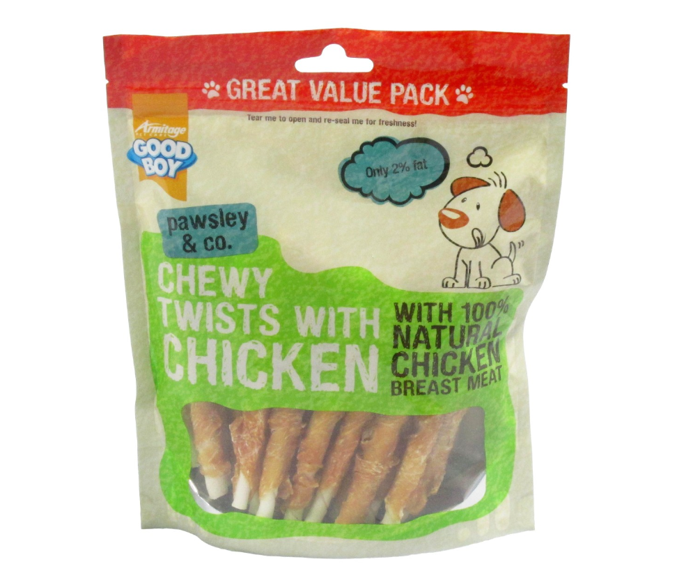 Goodboy Chewy Twists With Chicken Dog Treats