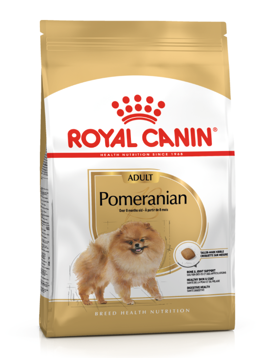 Royal Canin Adult Breed Health Nutrition Pomeranian Dog Food Dry - 1.5 Kg