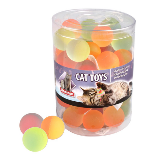 Flamingo Cat Toy Bounce Ball (OS-NA) - Multicolor